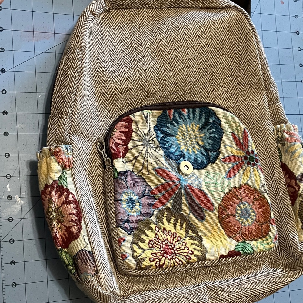Floral Patterned Backpack - Picture 2 of 5